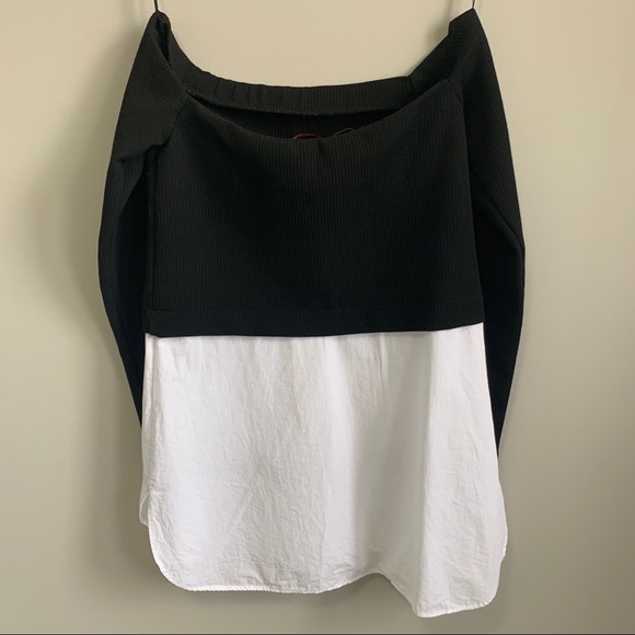Zara Off-Shoulder Layered Top - Picture 2 of 3